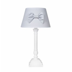 Table lamp grey with bow