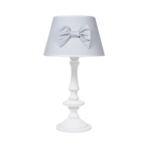 Table lamp grey with bow