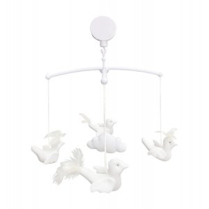 Baby carousel with ivory birds