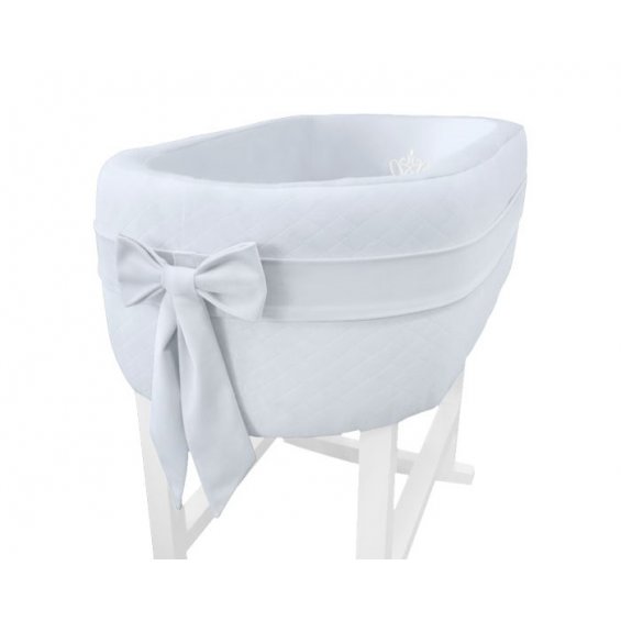 Velvet bow for the cradle blue