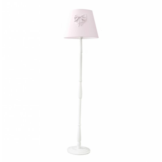 floor lamp baby pink with pink bow
