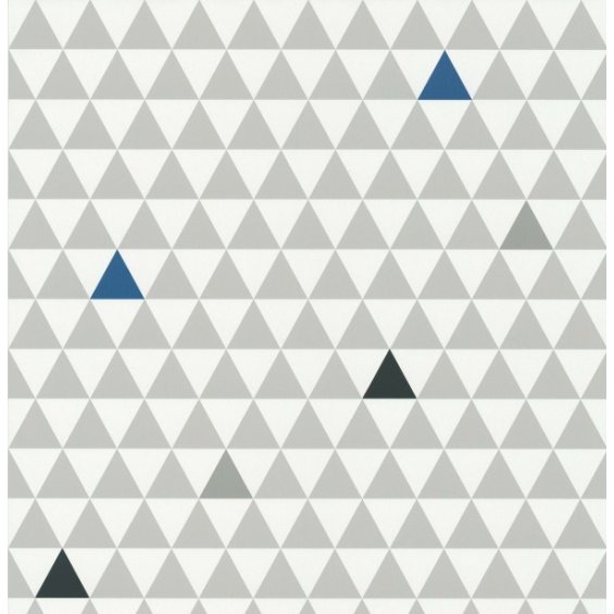 Wallpaper with grey triangles Les Petits Curieux