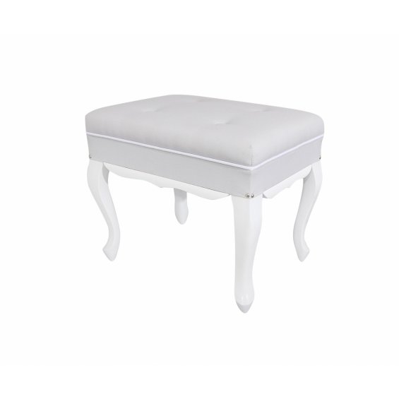 light grey footstool