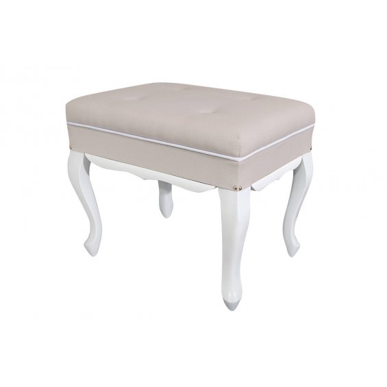 beige footstool