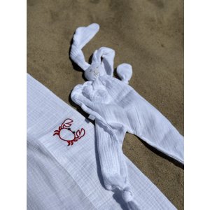 Crab swaddle blanket 