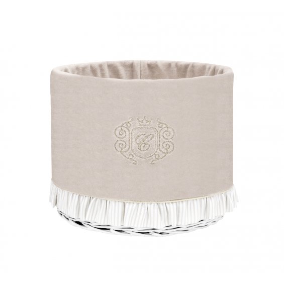 White round box Golden Sand