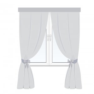 Smooth curtains with bands