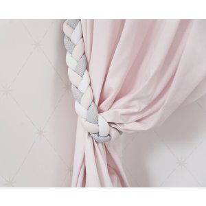 Curtain tieback braided
