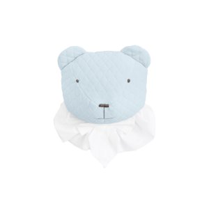 Baby blue teddy bear head 