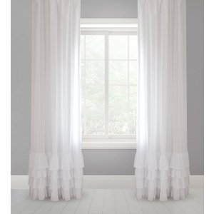 Ready-made curtains with flounces